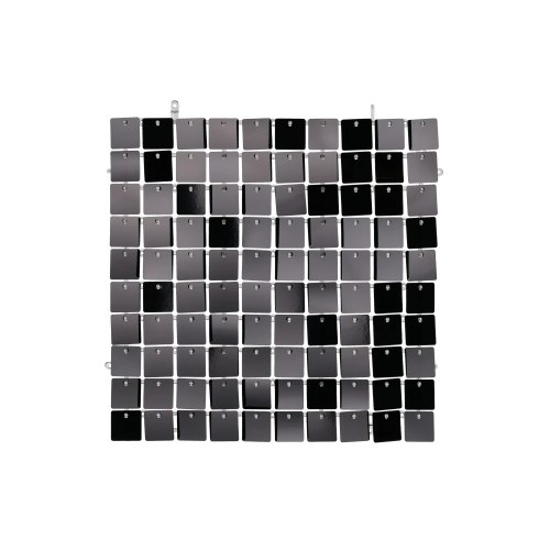 Bleščeča plošča za foto steno, črna, kvadratna, 30x30 cm