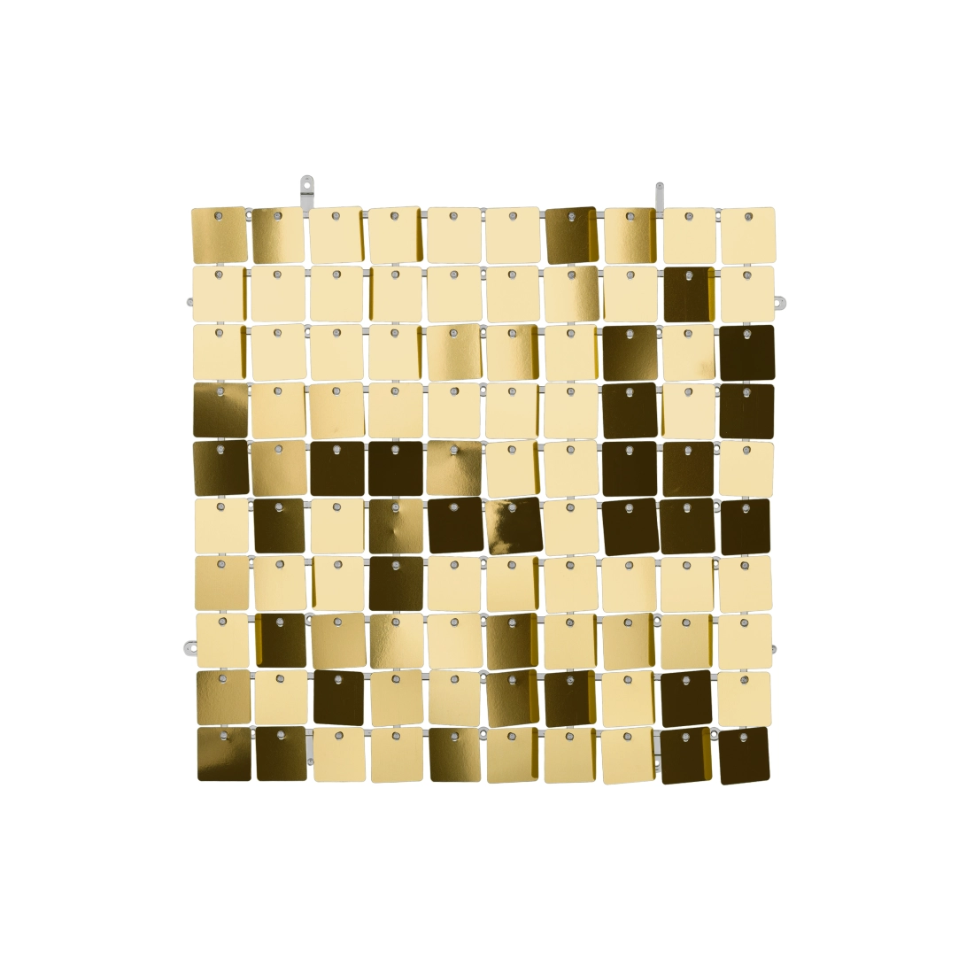 Bleščeča plošča s kvadratnimi bleščicami, hladno zlato, 30x30 cm