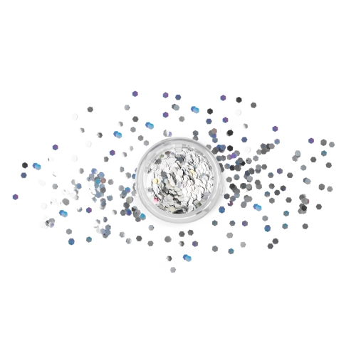 Trblietky na tvár holografické pehy, 3g – efekt žiarivých pieh