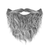 Umelá brada s fúzmi sivá na párty