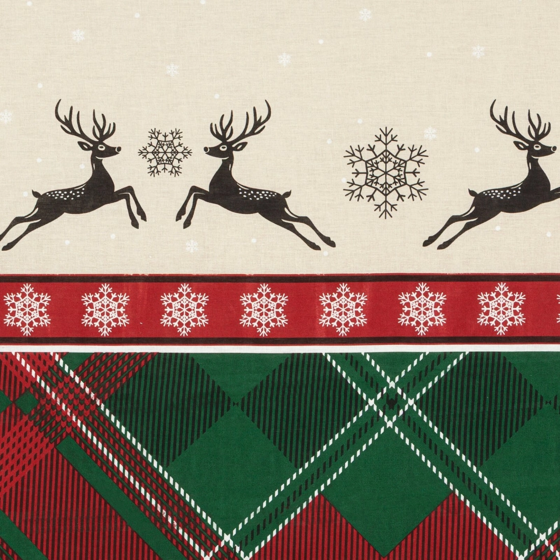 Vianočné obliečky 140x200 cm bavlnené renforcé, červené a zelené