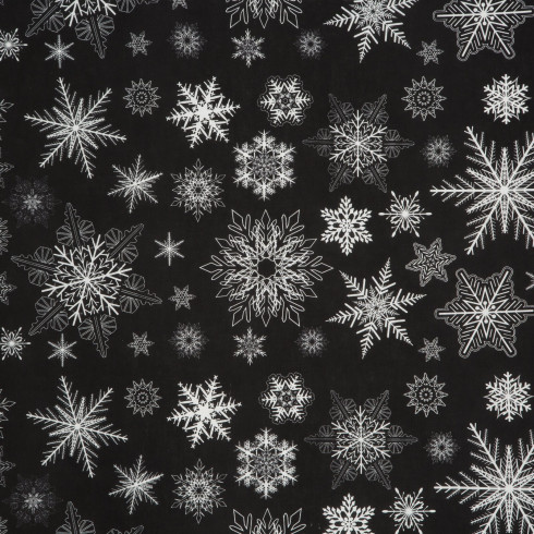 Vianočné obliečky 140x200 cm bavlnené renforcé, čierne a biele