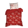 Vianočné obliečky 140x200 cm mikrovláknové, červené a biele