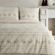 Vianočné obliečky 160x200 cm bavlnené renforcé, béžové a biele