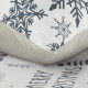 Vianočné obliečky 160x200 cm bavlnené renforcé, biele a oceľové