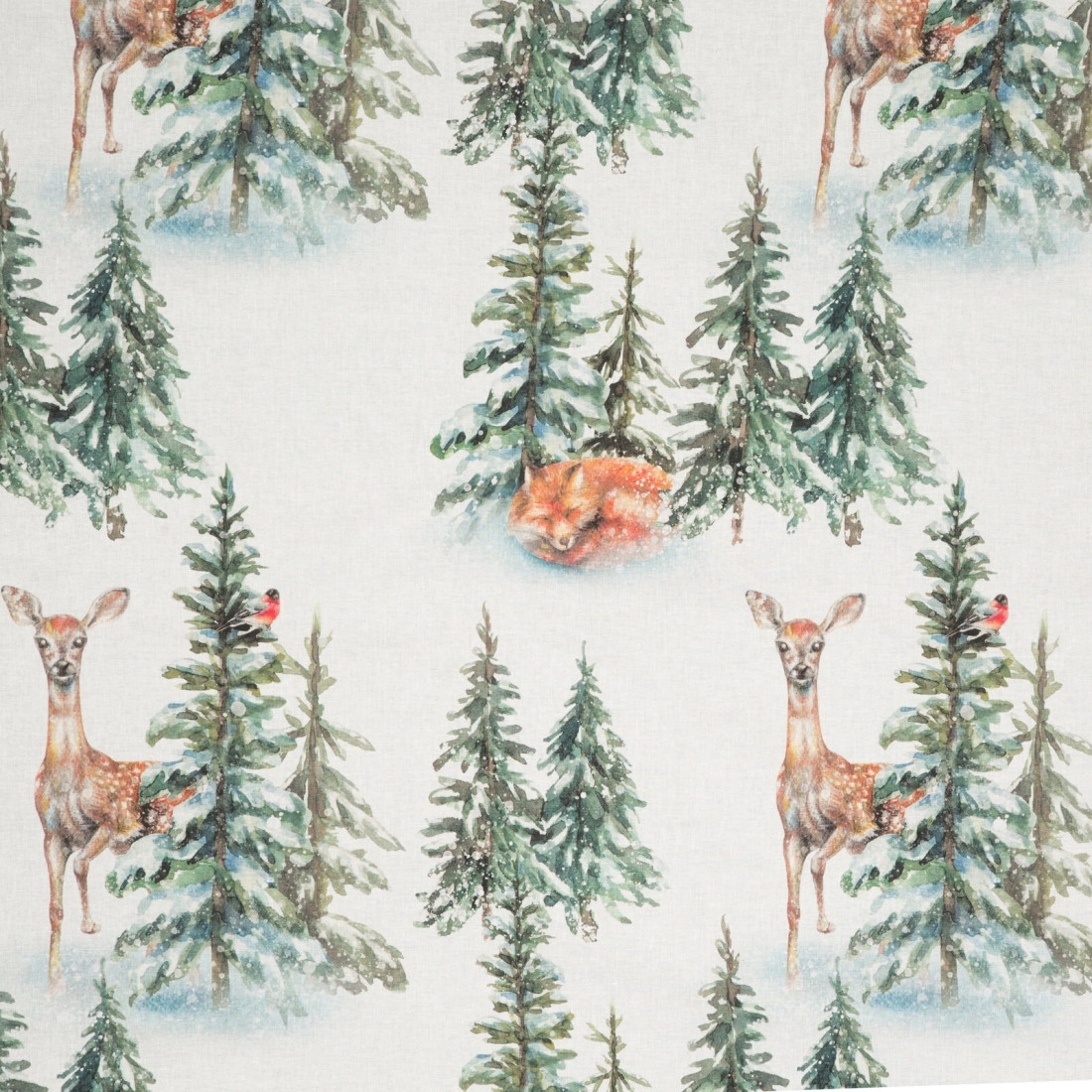 Vianočné obliečky 160x200 cm bavlnené renforcé, biele a zelené