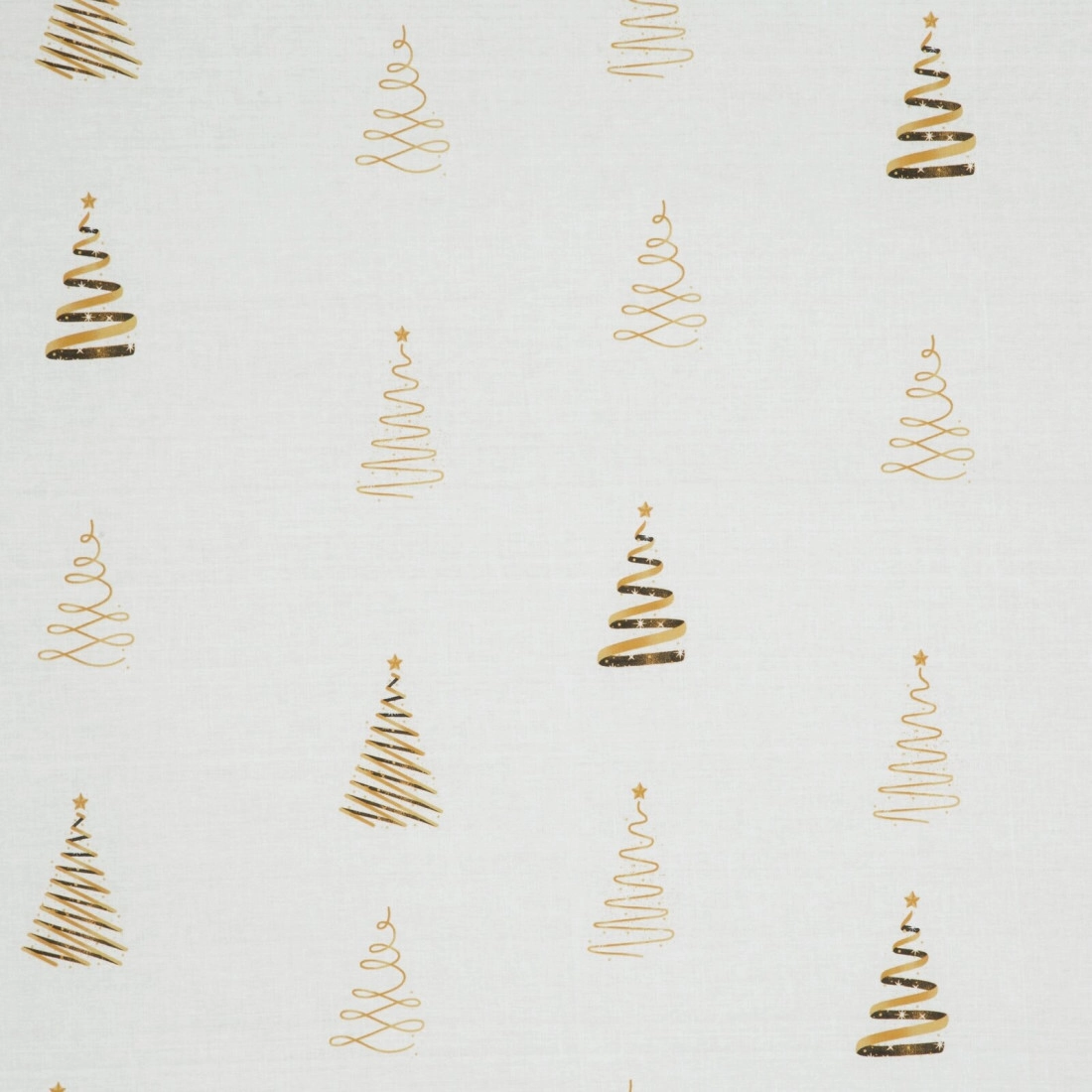 Vianočné obliečky 160x200 cm bavlnené renforcé, biele a zlaté