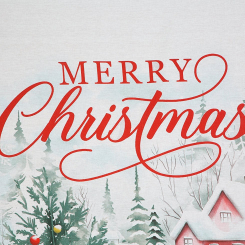 Vianočné obliečky 160x200 cm bavlnené renforcé, červené a biele