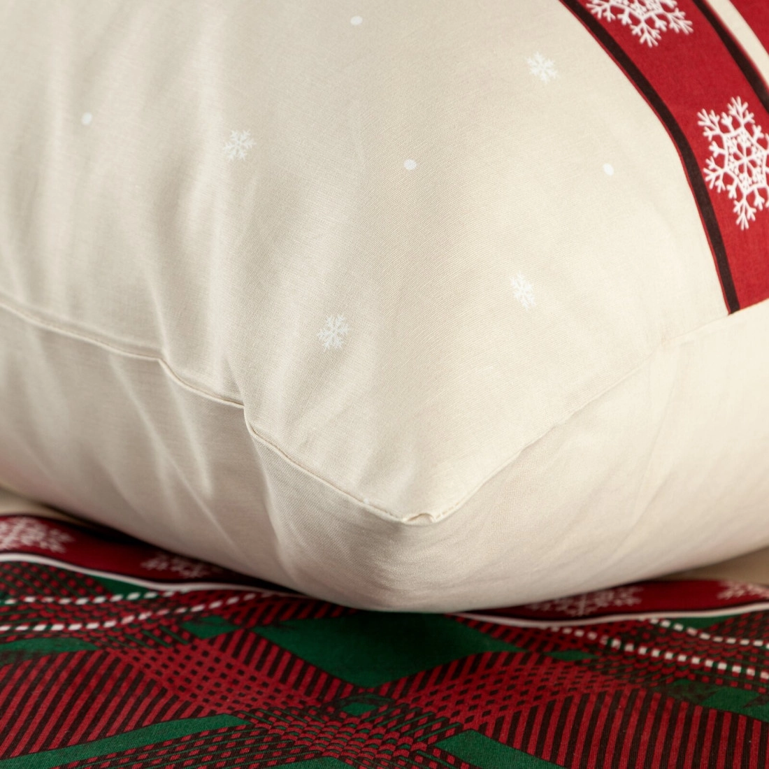 Vianočné obliečky 160x200 cm bavlnené renforcé, červené a zelené