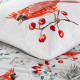 Vianočné obliečky 160x200 cm mikrovláknové, biele a červené