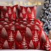 Vianočné obliečky 160x200 cm mikrovláknové, červené a biele