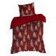 Vianočné obliečky 160x200 cm mikrovláknové, červené a biele