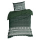 Vianočné obliečky 160x200 cm mikrovláknové, zelené a biele