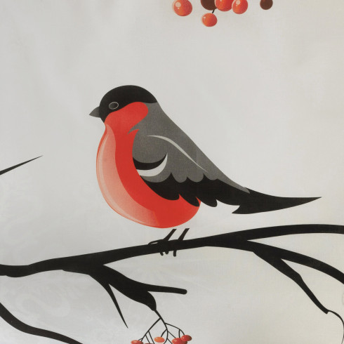 Vianočné obliečky 160x200 cm saténová bavlna, biele a červené