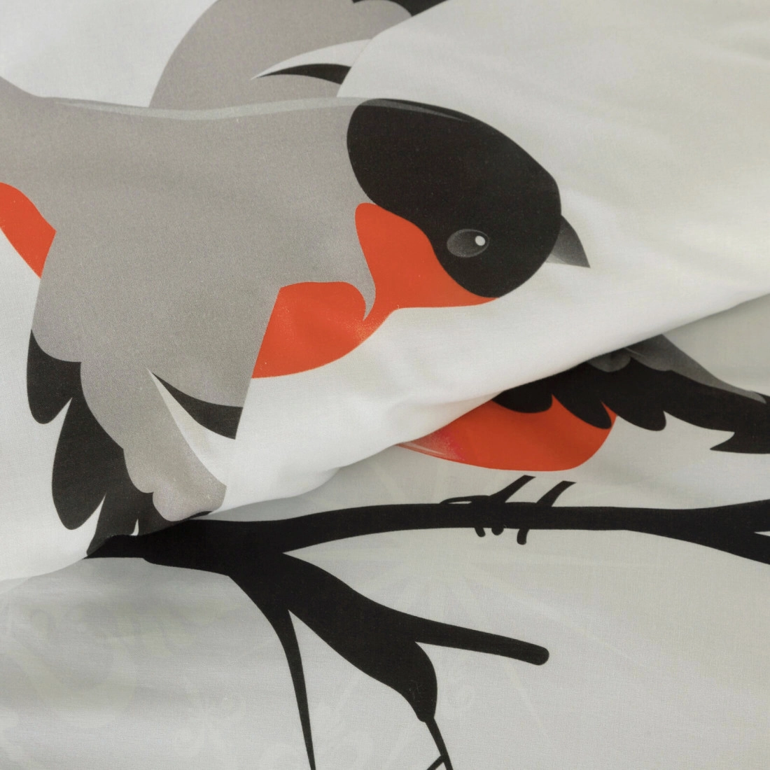 Vianočné obliečky 160x200 cm saténová bavlna, biele a červené