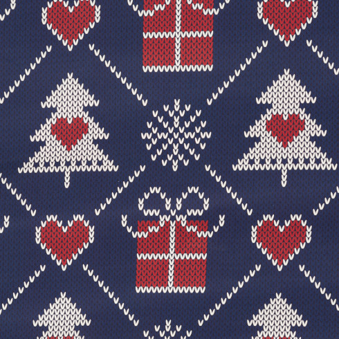 Vianočné obliečky 220x200 cm bavlna renforcé, modré a červené