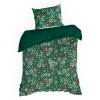 Vianočné obliečky 220x200 cm bavlnené, fľaškovo zelené a krémové