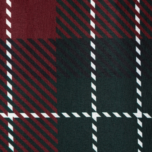 Vianočné obliečky 220x200 cm bavlnené renforcé, bordové a tmavozelené