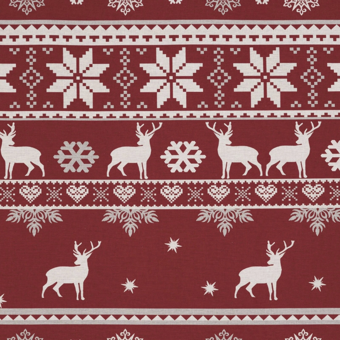 Vianočné obliečky 220x200 cm bavlnené renforcé, červené a biele