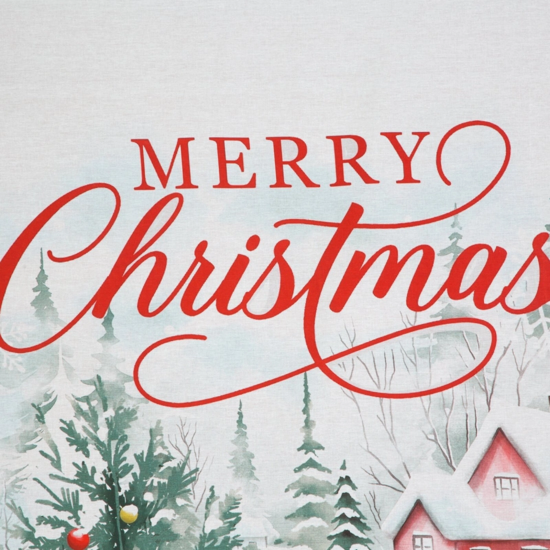 Vianočné obliečky 220x200 cm bavlnené renforcé, červené a biele