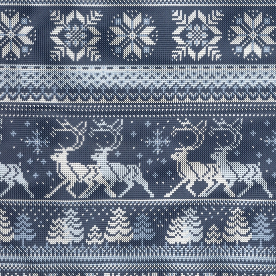 Vianočné obliečky 220x200 cm flanelové, tmavomodré a biele