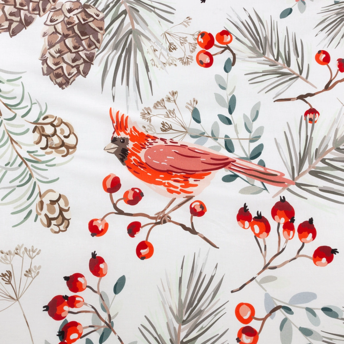 Vianočné obliečky 220x200 cm mikrovláknové, biele a červené