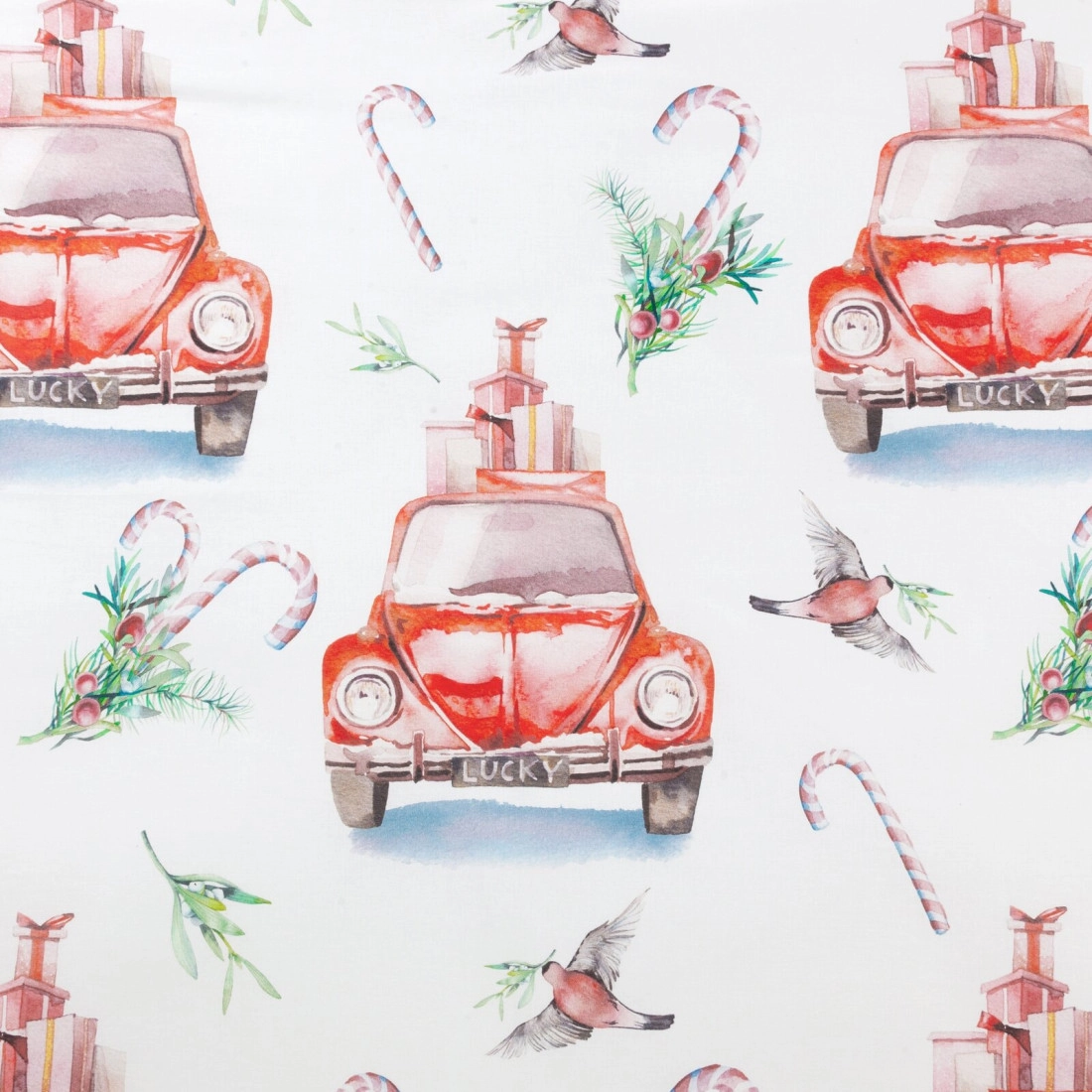 Vianočné obliečky 220x200 cm mikrovláknové, biele a červené