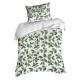 Vianočné obliečky 220x200 cm mikrovláknové, biele a zelené