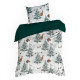 Vianočné obliečky 220x200 cm mikrovláknové, biele a zelené