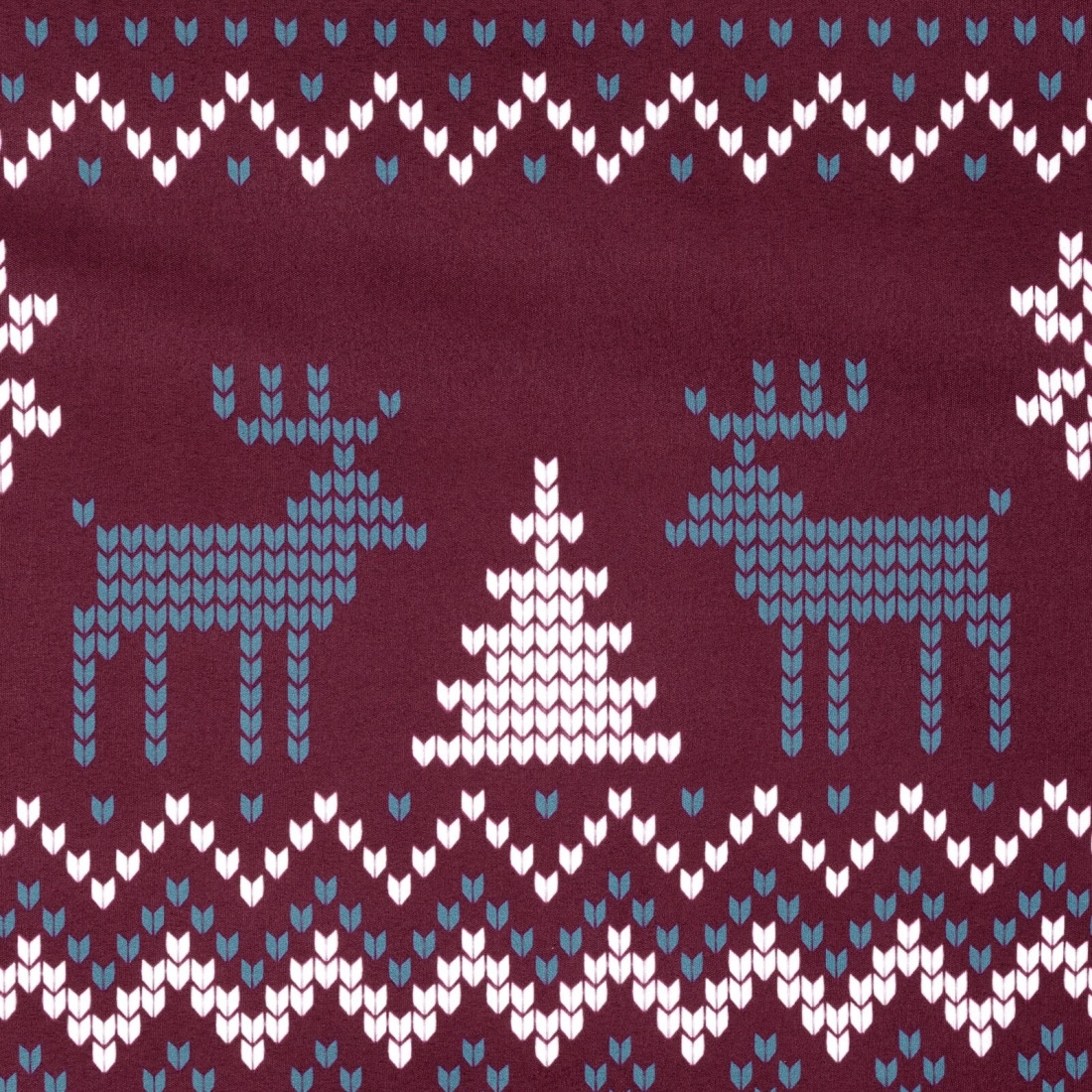 Vianočné obliečky 220x200 cm mikrovláknové, bordové a biele