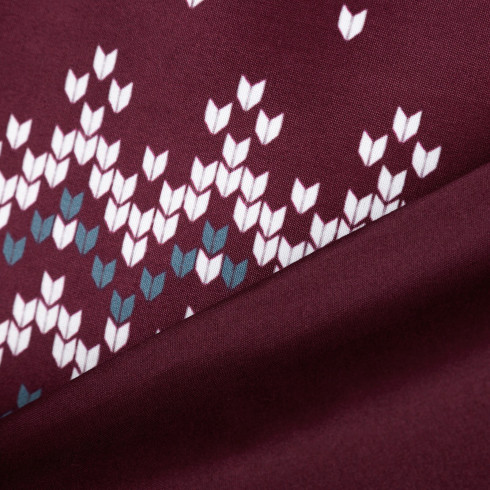 Vianočné obliečky 220x200 cm mikrovláknové, bordové a biele