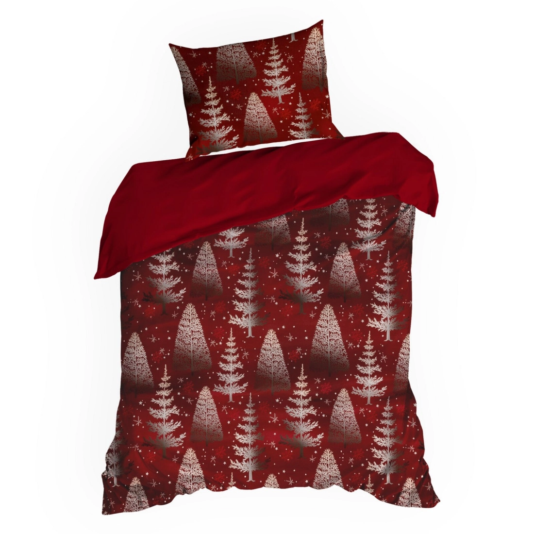 Vianočné obliečky 220x200 cm mikrovláknové, červené a biele