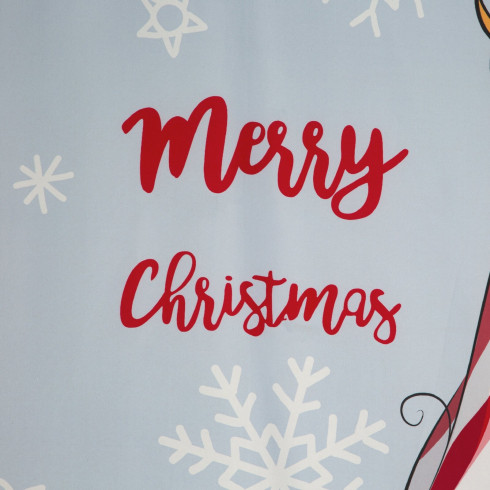 Vianočné obliečky Merry Christmas 220x200 cm mikrovláknové, svetlosivé a modré