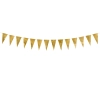 Viseča zlata zrcalna girlanda, 2,15 m, 14 zastavic – DIY dekoracija