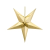 Zlata papirnata zvezda 70 cm – dekorativen zložljiv okras za obešanje