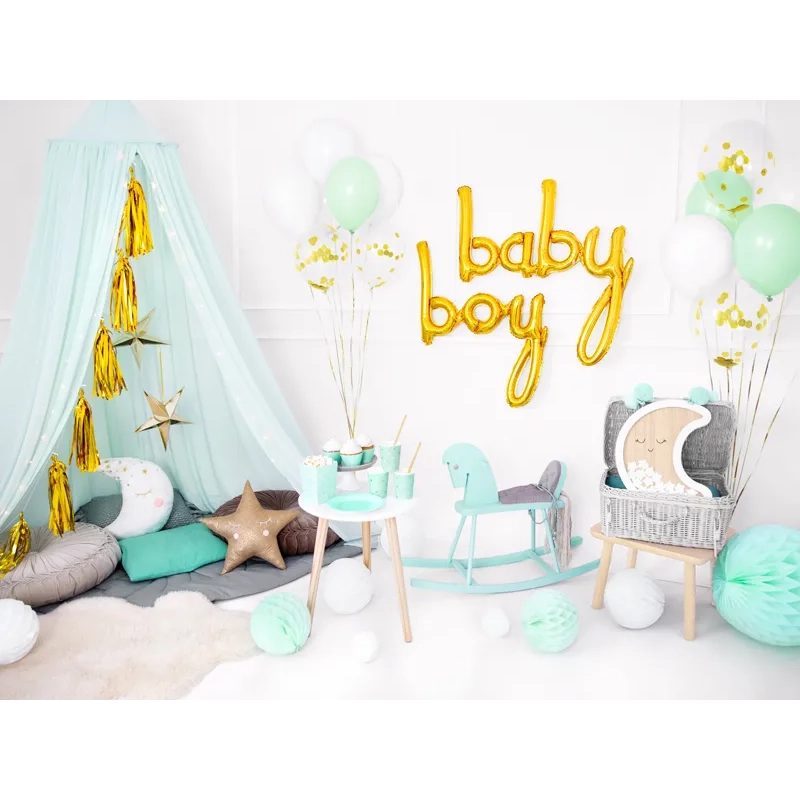 Zlati plastični trak za pakiranje in dekoracijo, 5 mm x 225 m