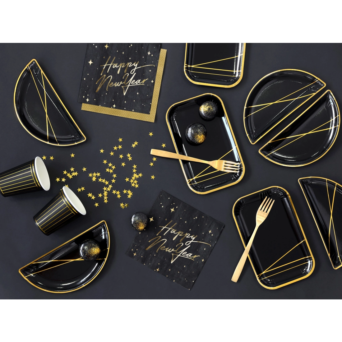 Zlati konfeti zvezdice 10 mm – dekoracija za zabave, 30 g