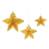 Zlate viseče zvezde za dekoracijo, 3 kosi, 24–40 cm