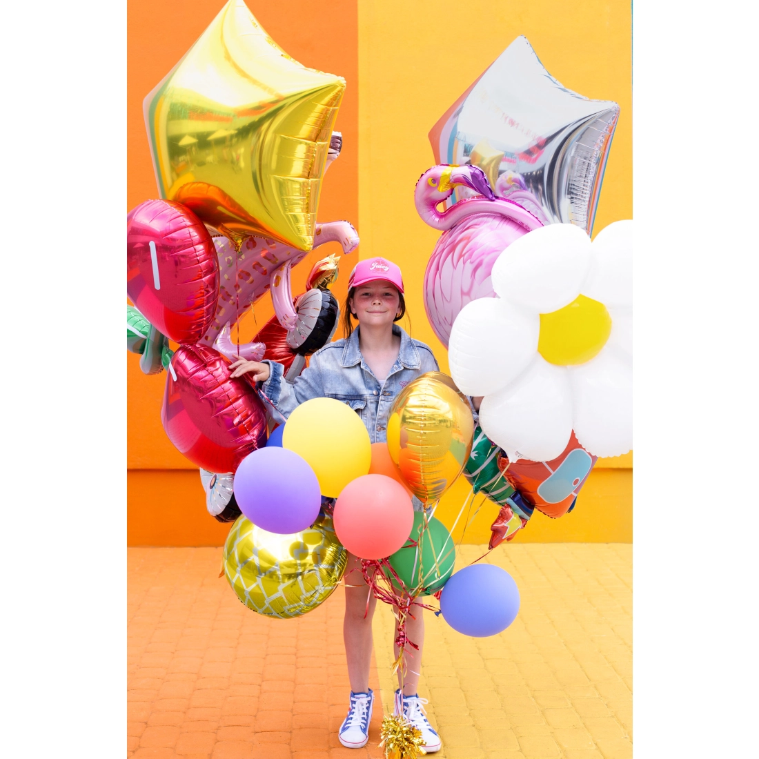 Zlat balon iz folije v obliki zvezde 70 cm – kovinski balon za zabave