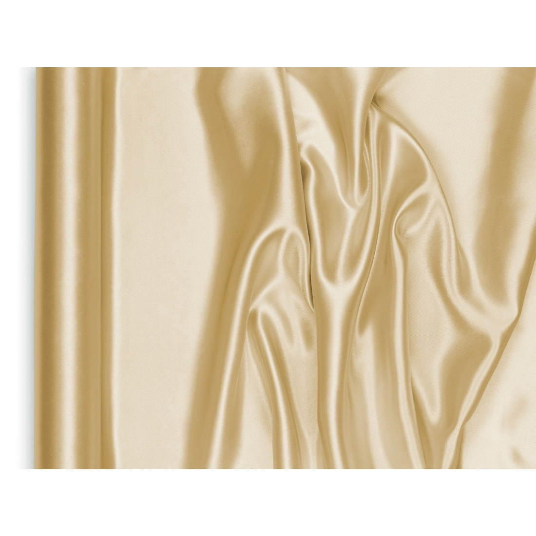 Zlat saten, gladek, blago 0,48 x 9 m – bleščeče dekorativno blago