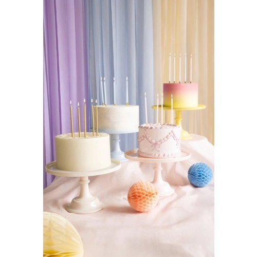 Rumena servirna etažera na podstavku 24 cm x 14,5 cm