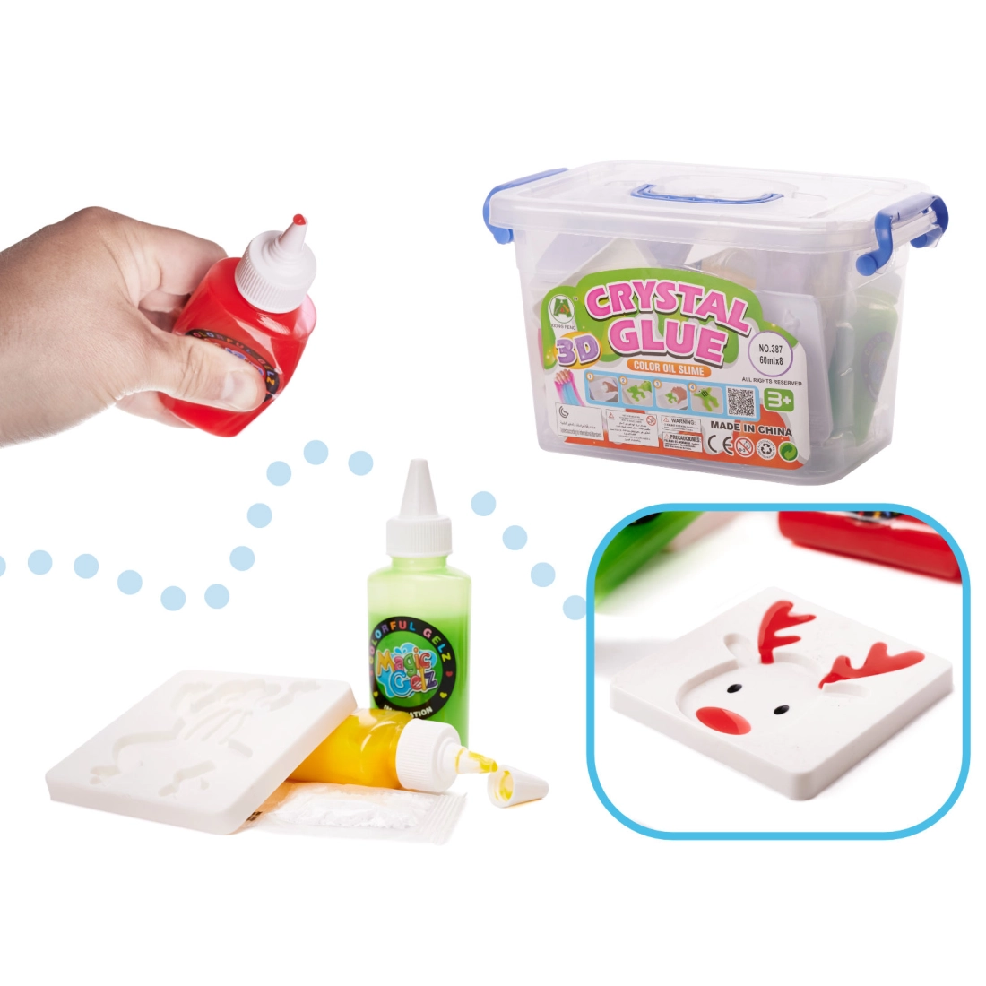 3D kreatívna súprava na výrobu slizu pre deti, 26 dielov