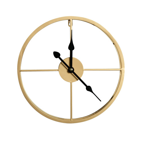Dekoratívne kovové nástenné hodiny v modernom minimalistickom štýle - 40 cm
