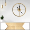 Dekoratívne kovové nástenné hodiny v modernom minimalistickom štýle - 40 cm