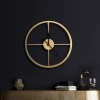 Dekoratívne kovové nástenné hodiny v modernom minimalistickom štýle - 40 cm