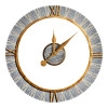 Dekoratívne nástenné hodiny v modernom štýle vyrobené z kovu - 60 cm
