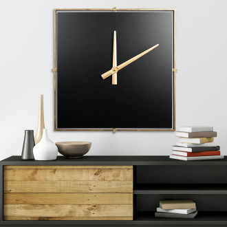 Dekoratívne nástenné hodiny vyrobené z kovu v modernom štýle 80 cm