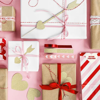 Dekoratívne pásky mix trblietavé 4 ks