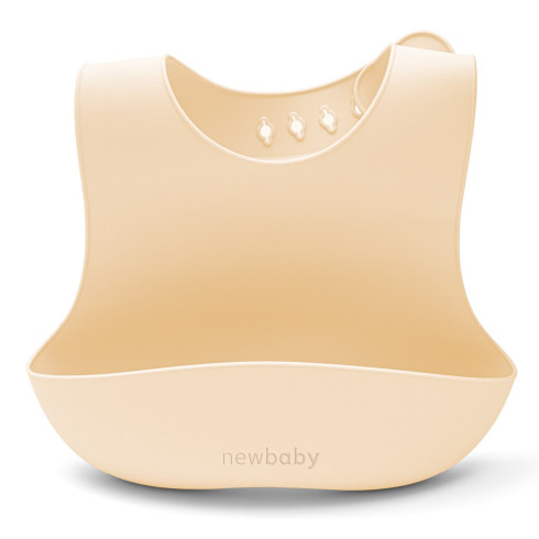 Dětská silikonová jídelní souprava New Baby - béžová