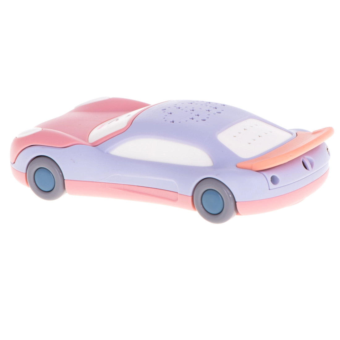 Dětský telefon s projektorem, kousátko 2v1 - autíčko růžové